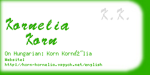 kornelia korn business card